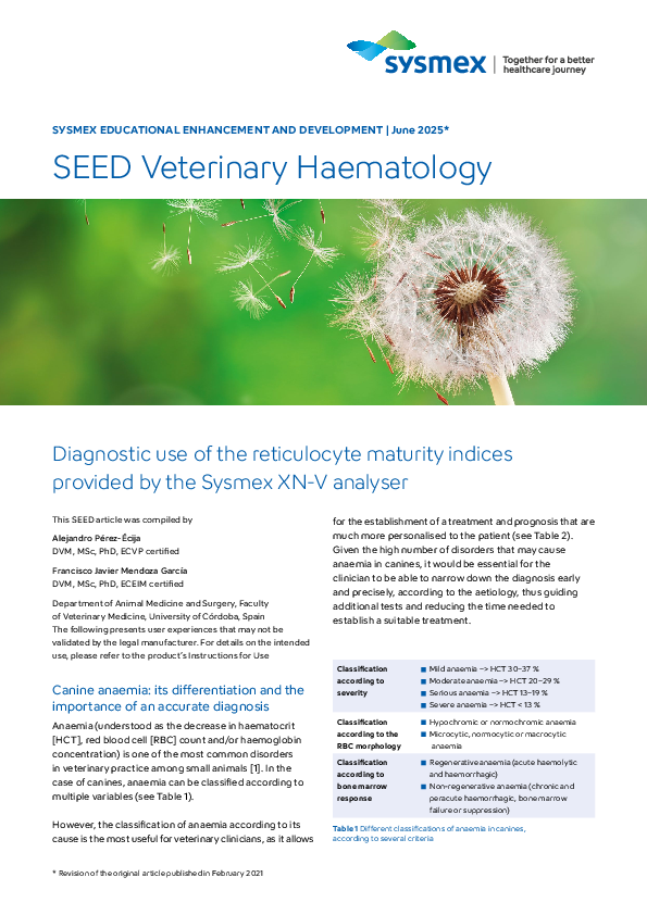 SEED Veteriner Hematoloji